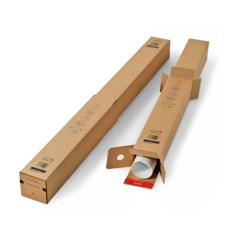 Flexible Teleskopverpackung 1.067 x 111 x 111mm teleskopierbar 107-164cm mit Selbstklebeverschluss braun – Bild 2
