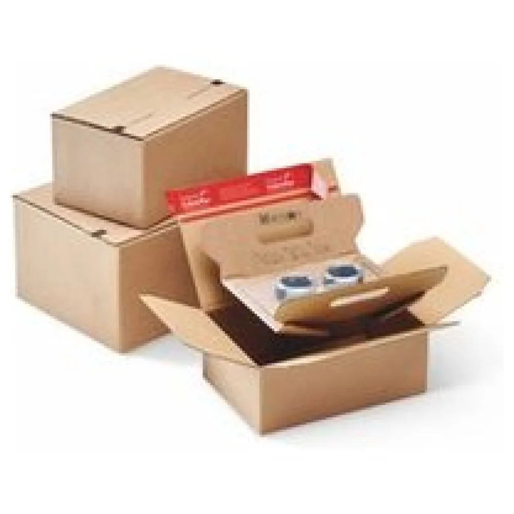FixTray 'M' - 139x88x46mm - für perfekten Schutz von empfindlichen Kleinteilen mit SK-Verschluss Aufreißfaden braun – Bild 3