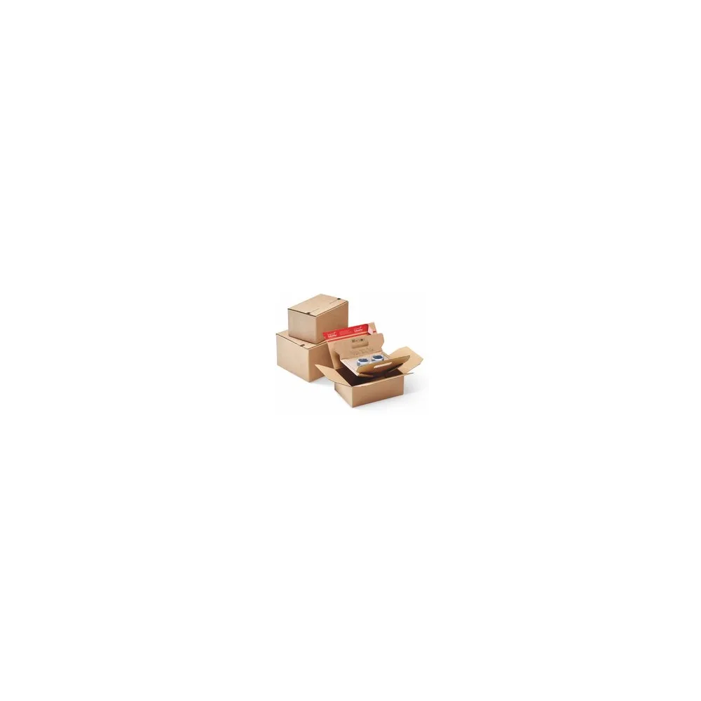 FixTray 'L' - 220x170x90mm - für perfekten Schutz von empfindlichen Kleinteilen mit SK-Verschluss Aufreißfaden braun