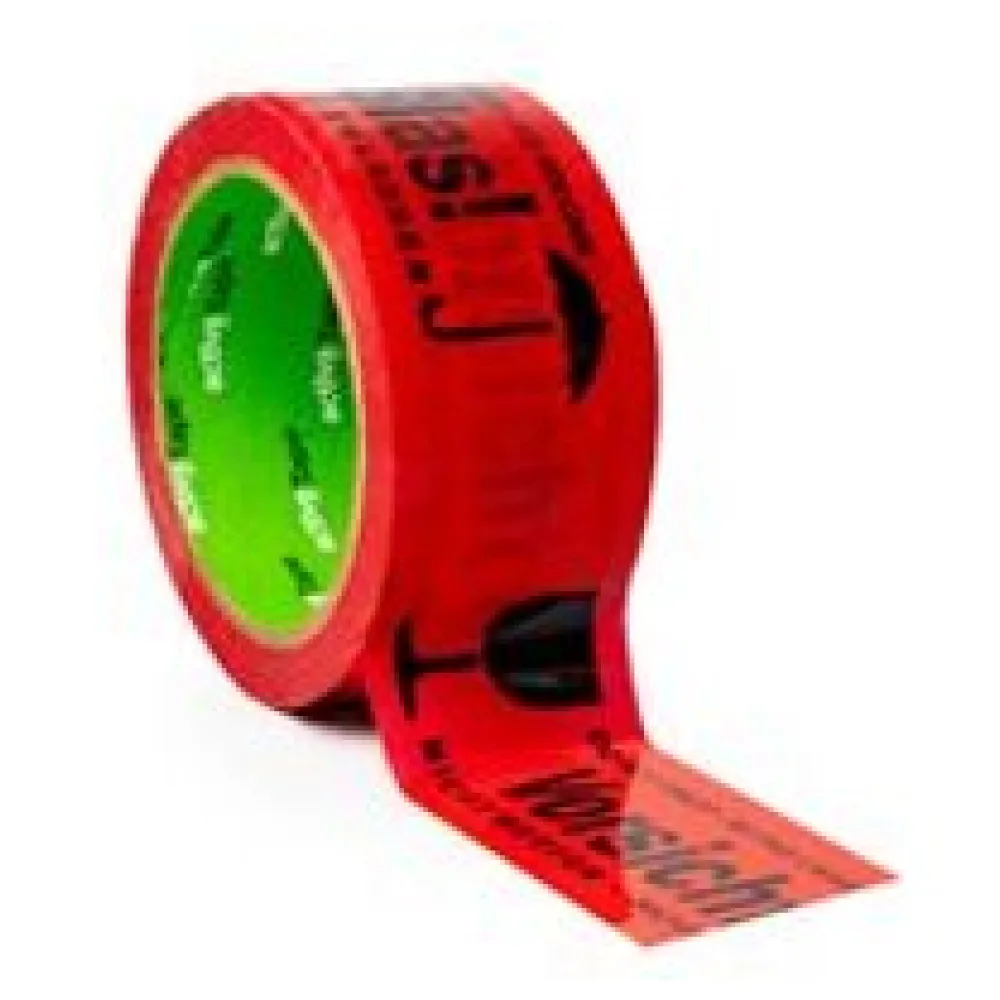 Warnband Klebeband 48mmx66m activaTape Low Noise rot mit Aufdruck Vorsicht Glas – Bild 3