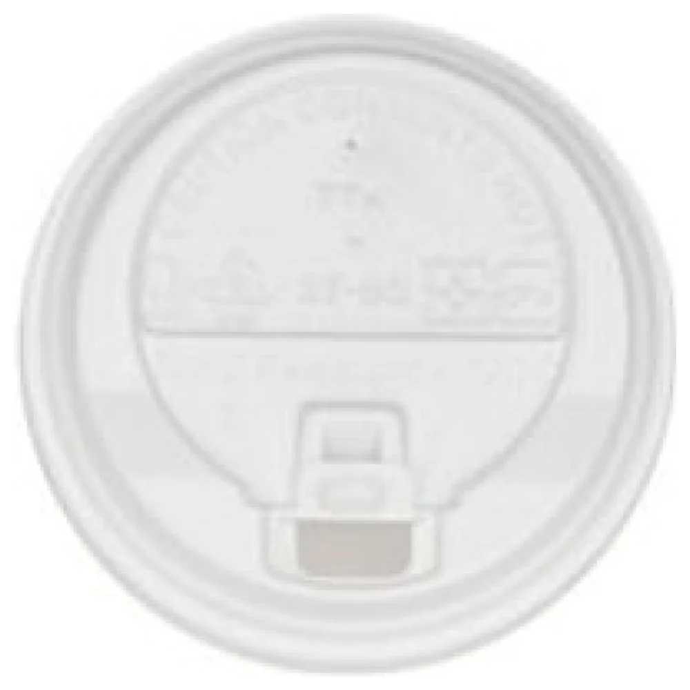 Domdeckel mit Verschlußklappe weiß für Pappbecher COFFEE TO GO 80mm O, 100 Stk. – Bild 3