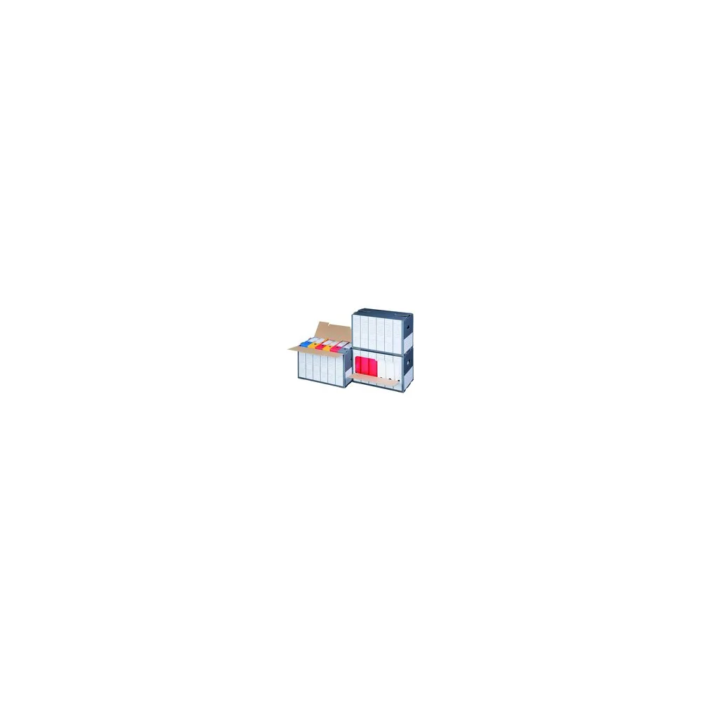 Archivbox für Ordner mit Frontklappe 498x295x322mm wiederverschließbar anthrazit