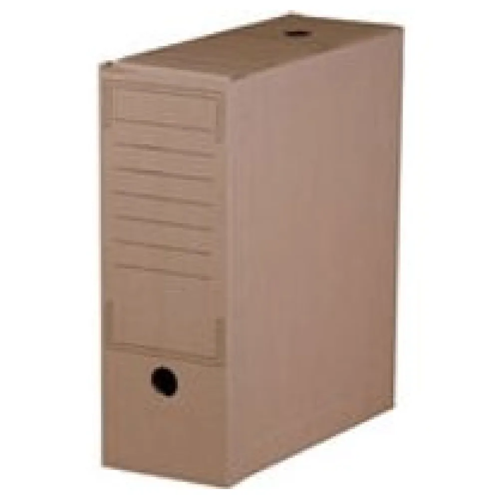 Archiv-Ablagebox 100 mit Automatikboden 323x96x272mm braun – Bild 3