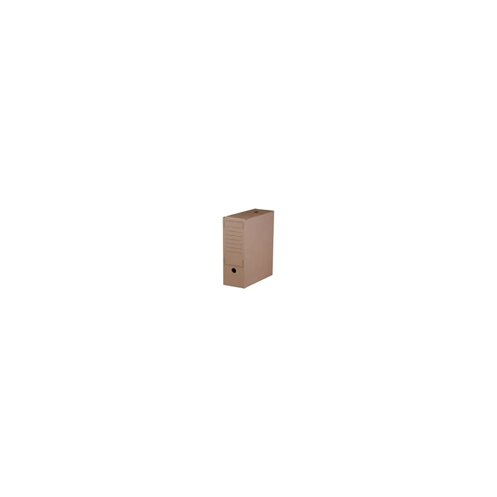 Archiv-Ablagebox 100 mit Automatikboden 323x96x272mm braun