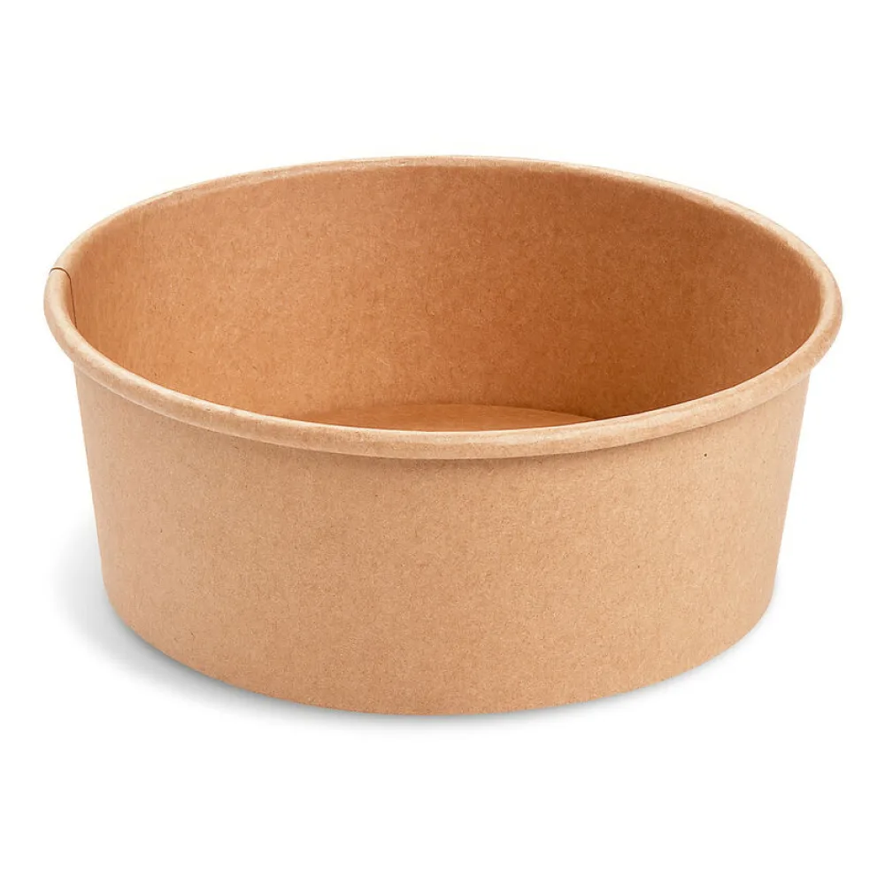 Salatschalen Feinkostschalen braun O150mm aus Pappe PE-beschichtet 750ml, 50 Stk. – Bild 2