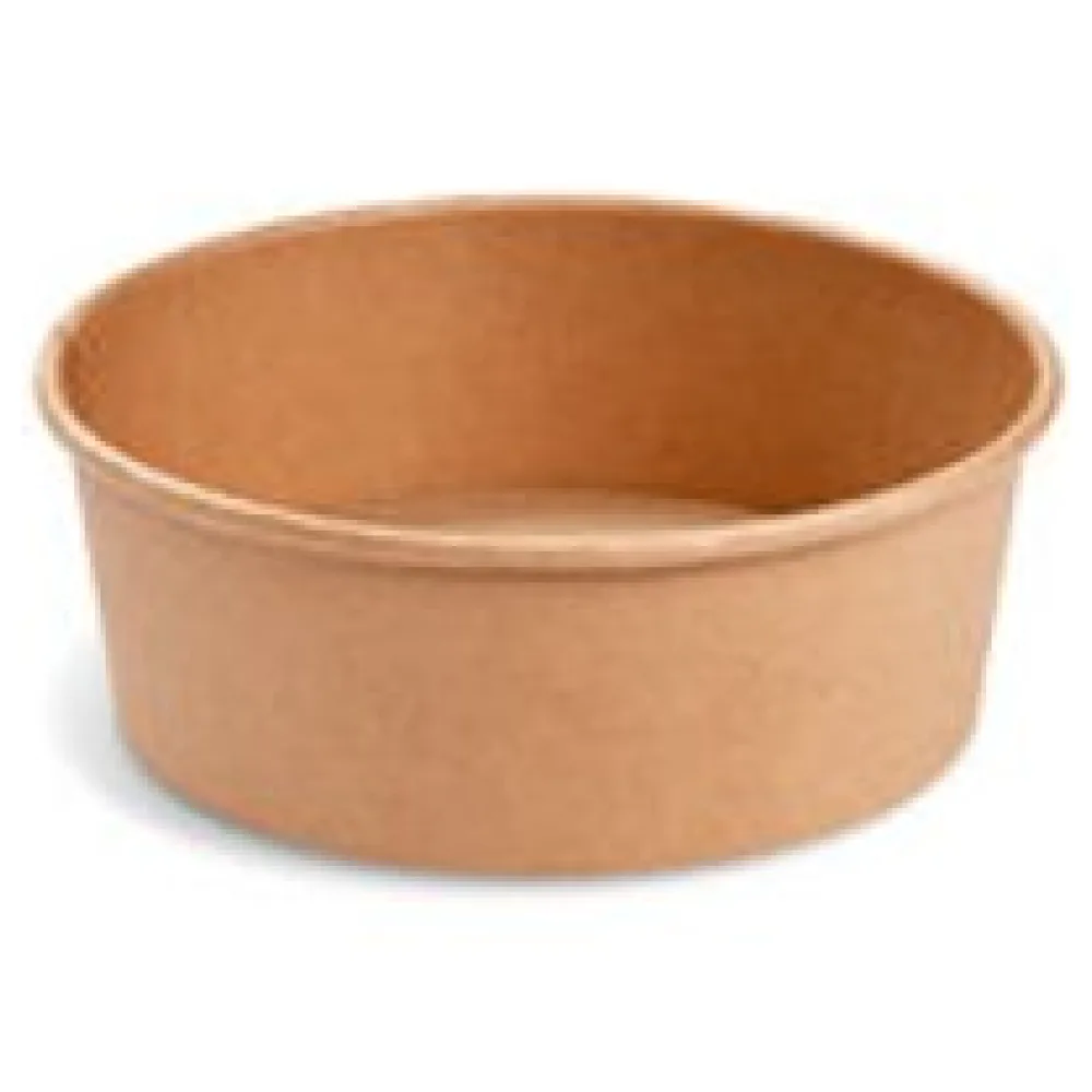 Salatschalen Feinkostschalen braun O150mm aus Pappe PE-beschichtet 1000ml, 50 Stk. – Bild 3