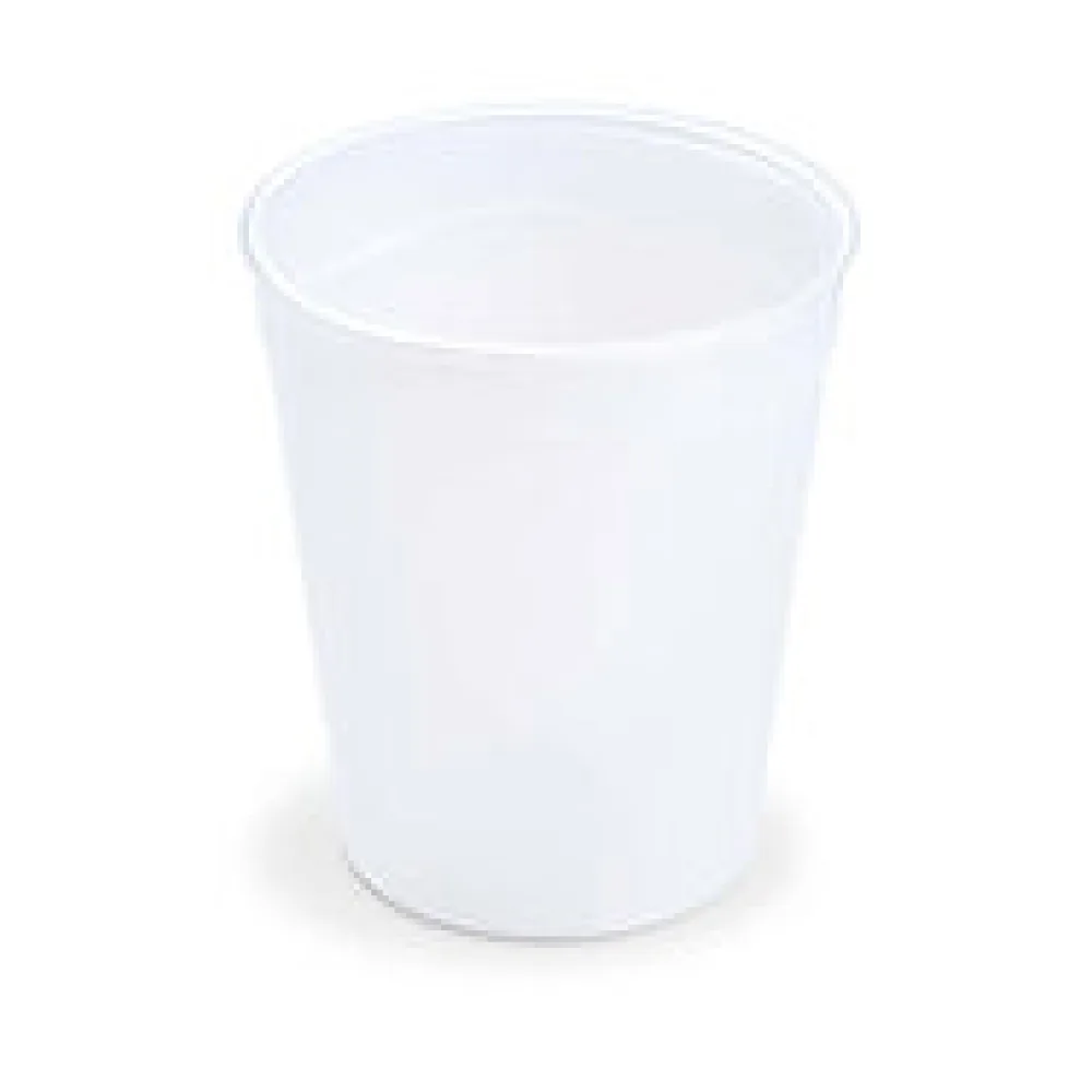 Mehrwegbecher Heißgetränkebecher transparent milchig transluzent Eichstrich 200ml O 80mm, 10 Stk.