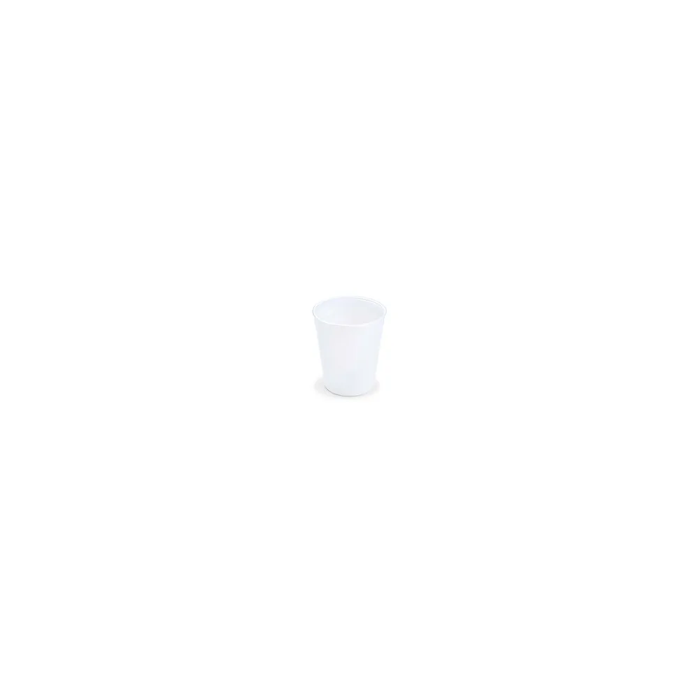 Mehrwegbecher Heißgetränkebecher transparent milchig transluzent Eichstrich 200ml O 80mm, 10 Stk.