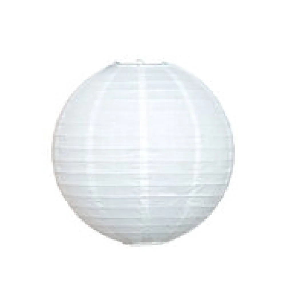 Lampion rund weiß O 25 cm