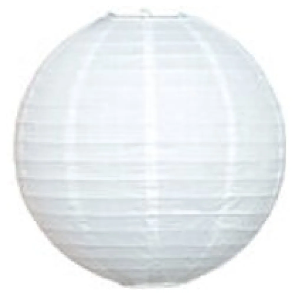 Lampion rund weiß O 25 cm – Bild 3
