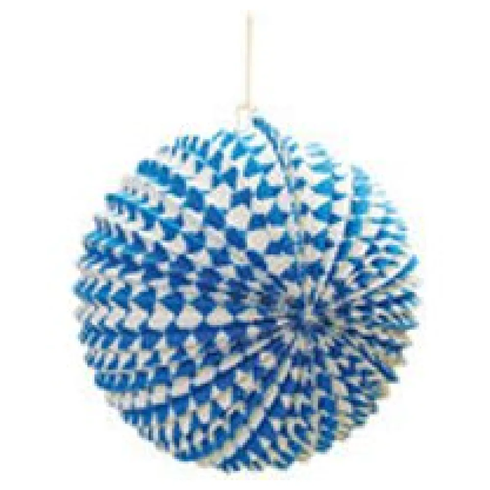 Lampion Oktoberfest Bayerische Raute blau O 24 cm – Bild 3