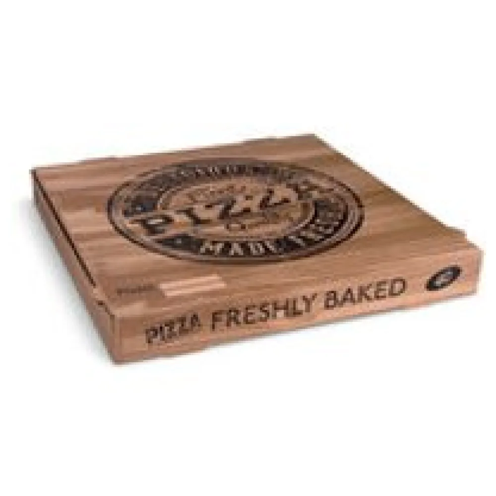 Pizzakarton aus Mikrowellpappe mit neutralem Motiv, 40 x 40 x 4 cm, 100 Stk. – Bild 3