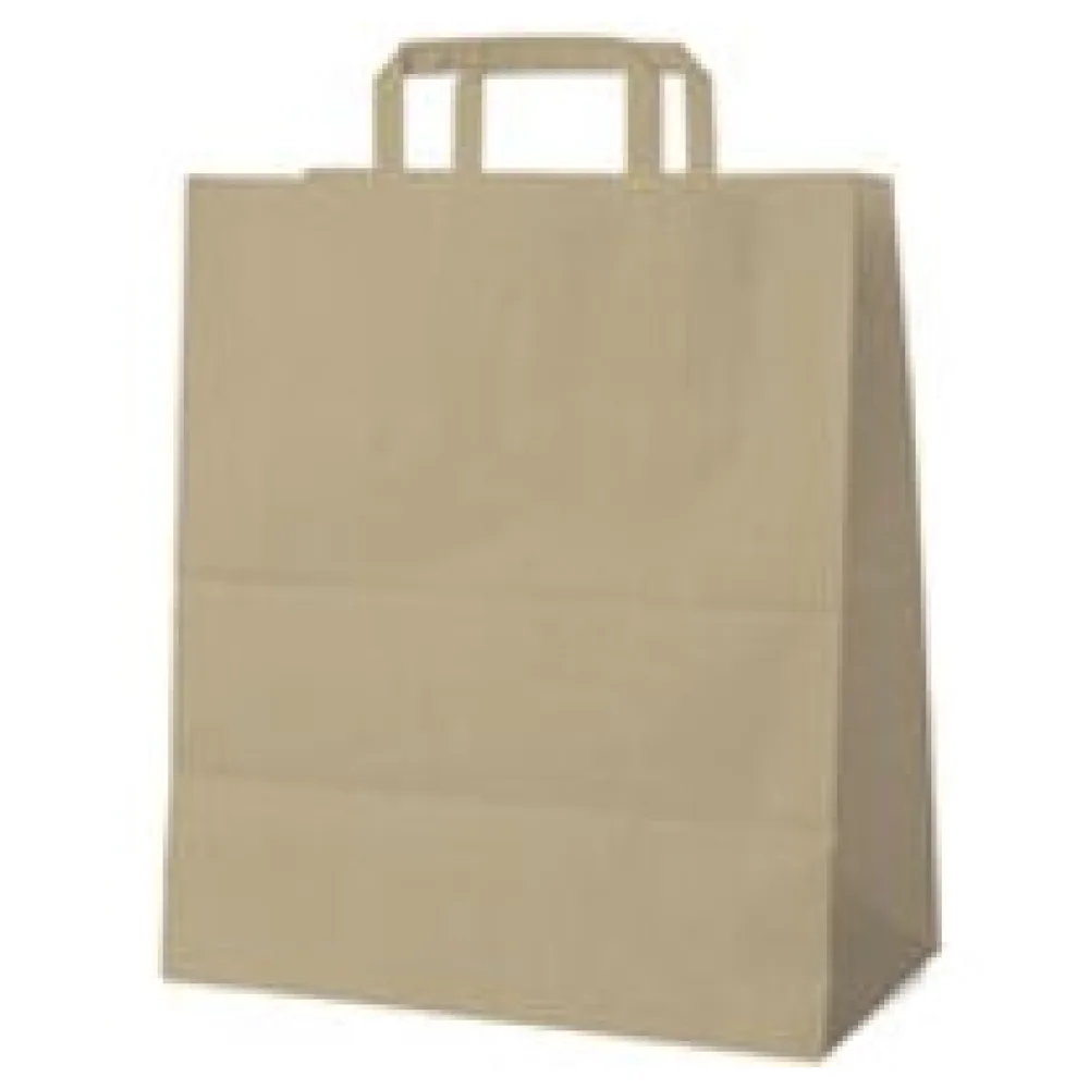 Papiertragetaschen 40+16 x 45 cm mit EAN-Code braun, 50 Stk. – Bild 3