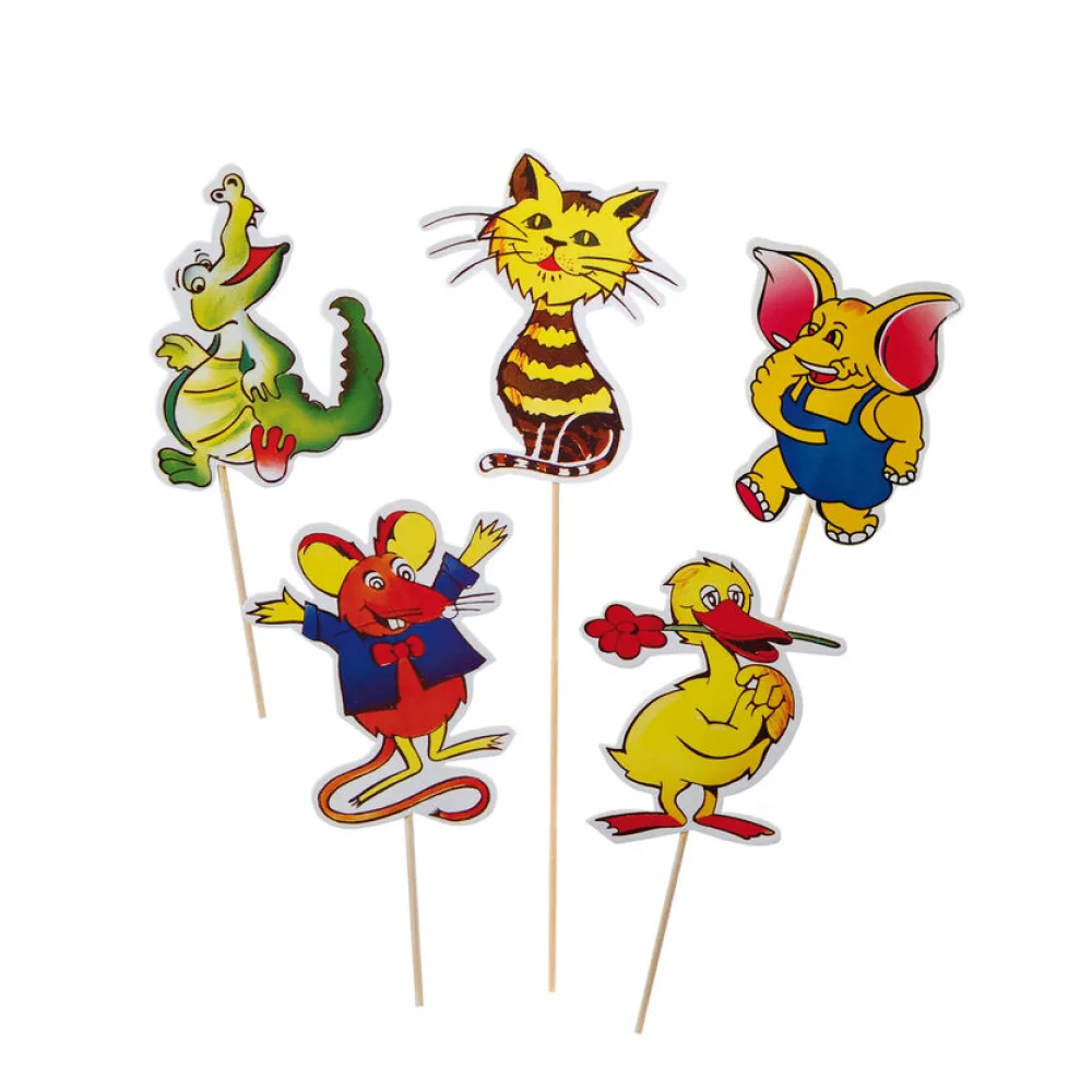 Deko-Picker "Tiere-Mix", 20cm, 100 Stk. – Bild 2