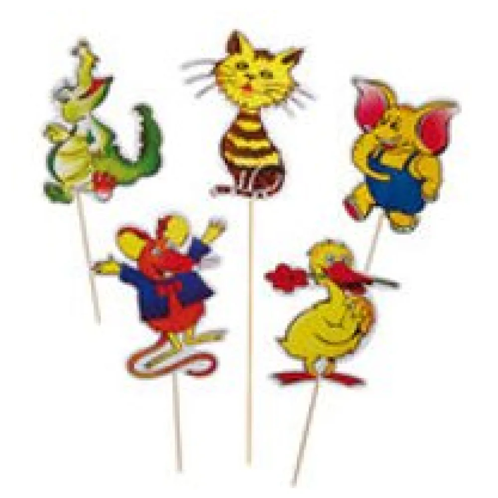 Deko-Picker "Tiere-Mix", 20cm, 100 Stk. – Bild 3