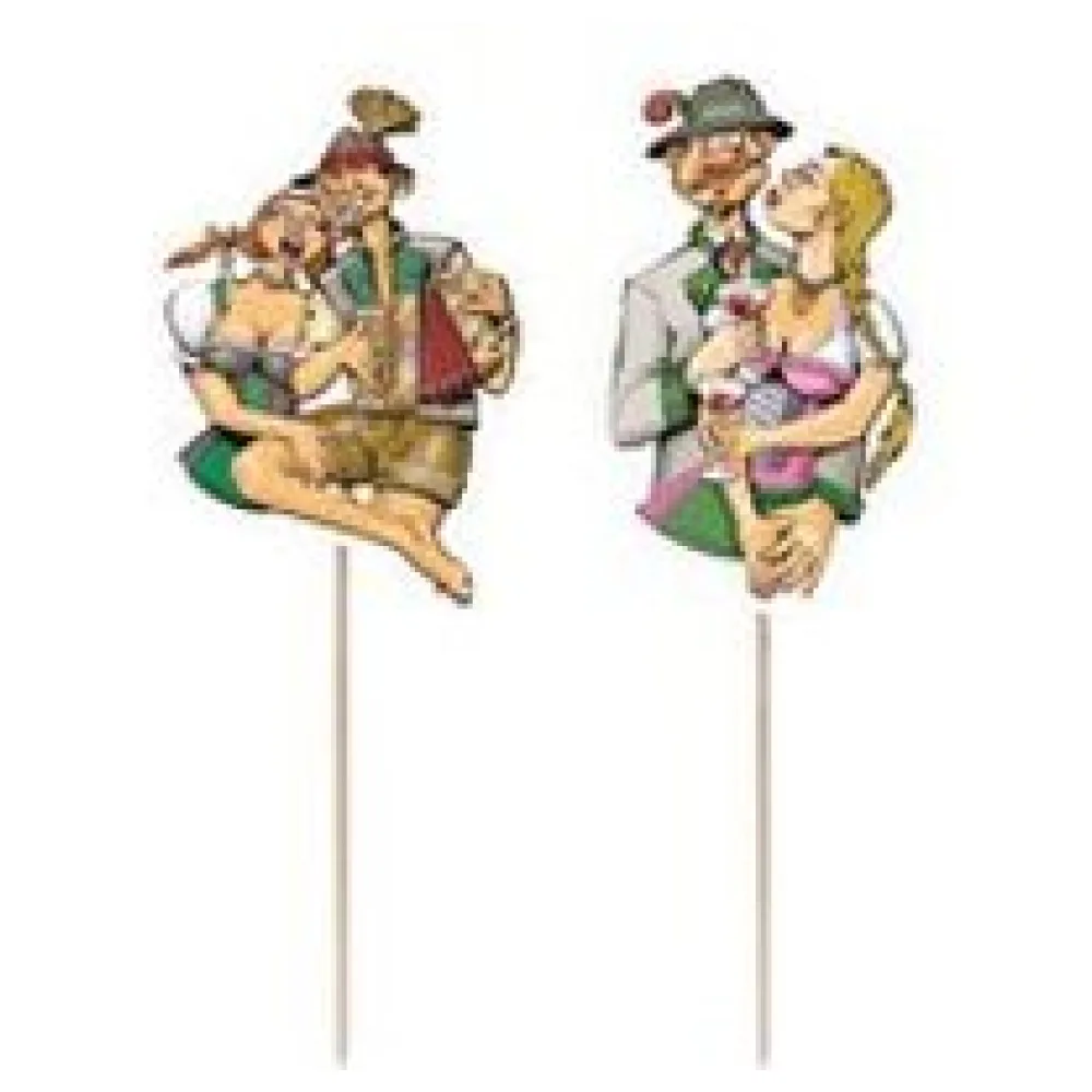 Deko-Picker "Trachtenpärchen Steirisch", 16cm, 100 Stk. – Bild 3
