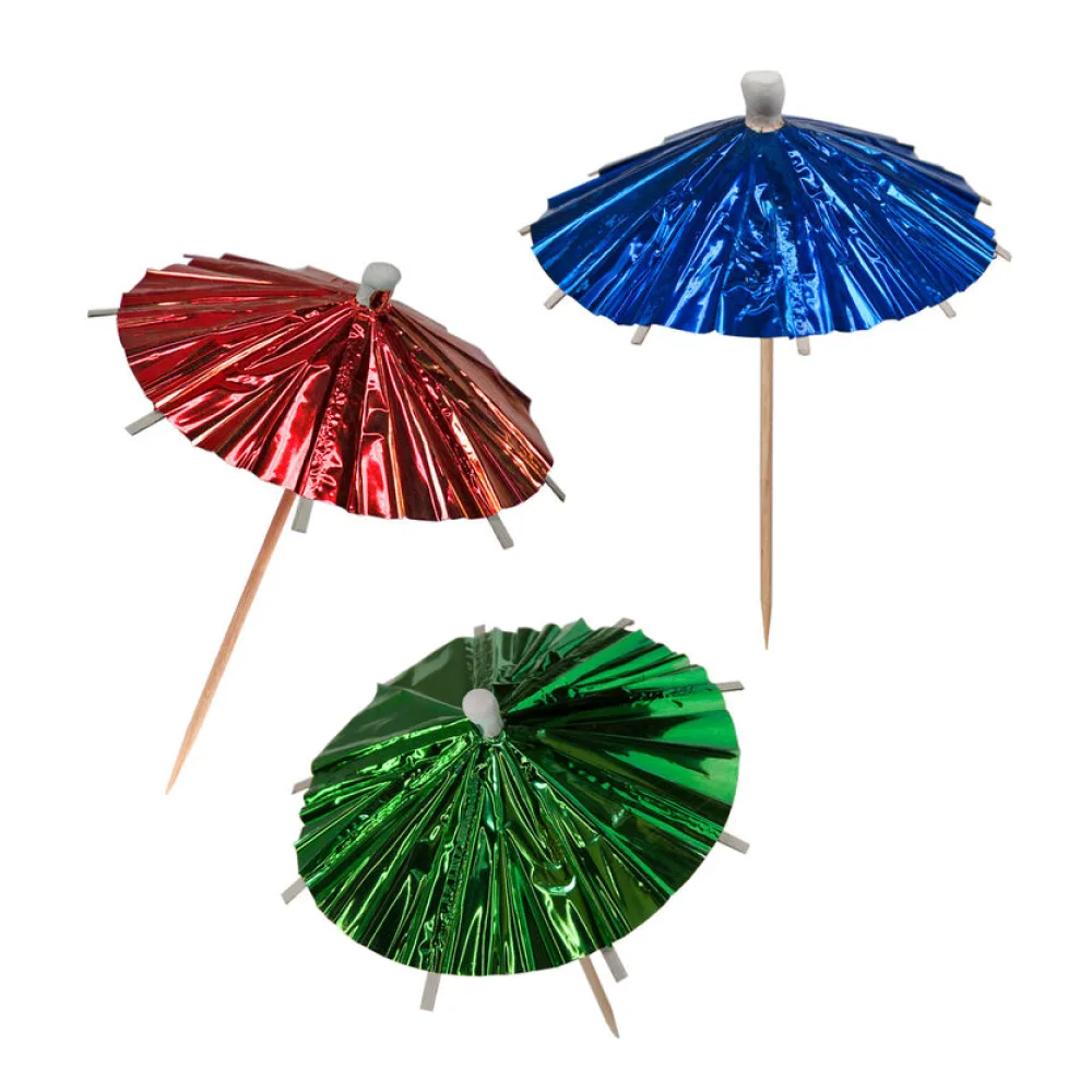 Eisschirmchen "Glitzerfolie", 10cm, 100 Stk. – Bild 2