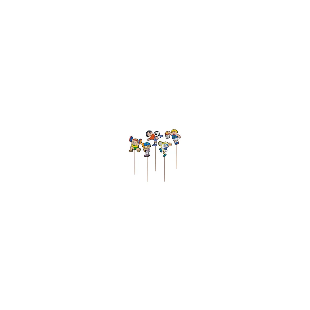 Deko-Picker "Sportler", 19cm, 100 Stk.