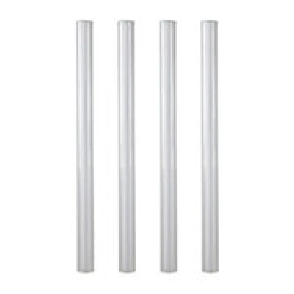 Trinkhalme aus Glas, transparent, O9mm, 15cm, 50 Stk.