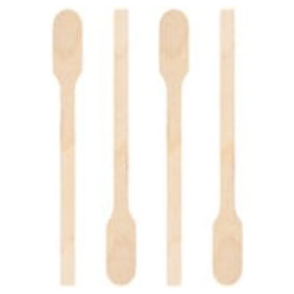 Rührstäbchen "Paddel" aus Holz, 13cm, 1000 Stk. – Bild 3