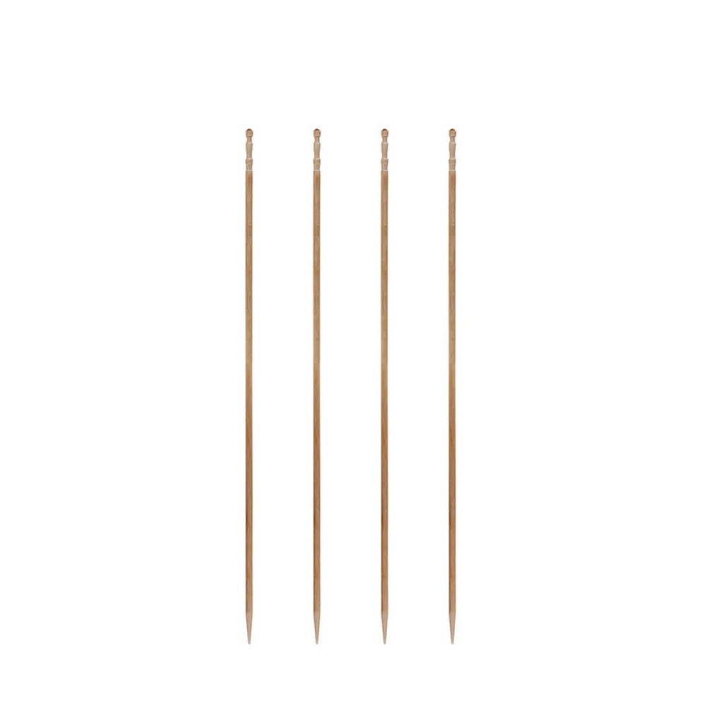 Fingerfood Spieße "gedrechselt" aus Holz, O2.2mm, 15cm, 500 Stk. – Bild 2