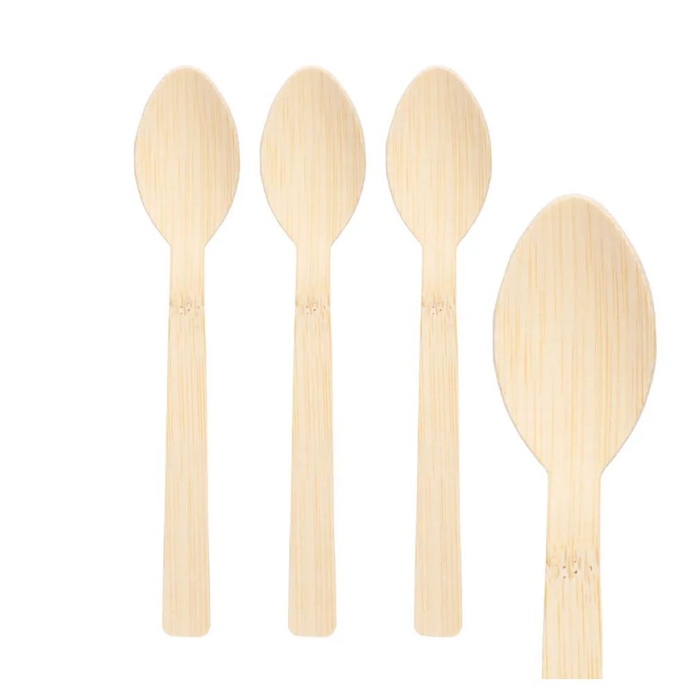 Löffel aus Bambus, 17cm, 100 Stk. – Bild 2