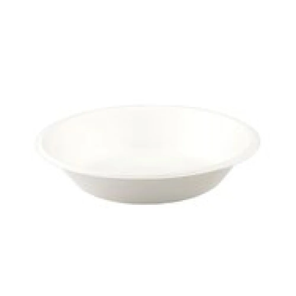 Schalen aus Bagasse, 800ml, naturweiß, rund O17cm, 50Stk.