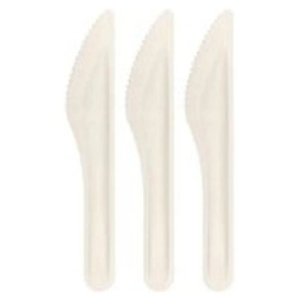 Messer aus Bagasse, naturweiß, 16cm, 100Stk. – Bild 3