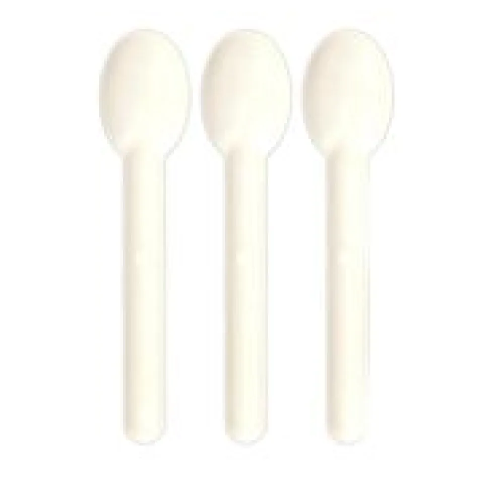 Löffel aus Bagasse, naturweiß, 15.5cm, 100Stk.