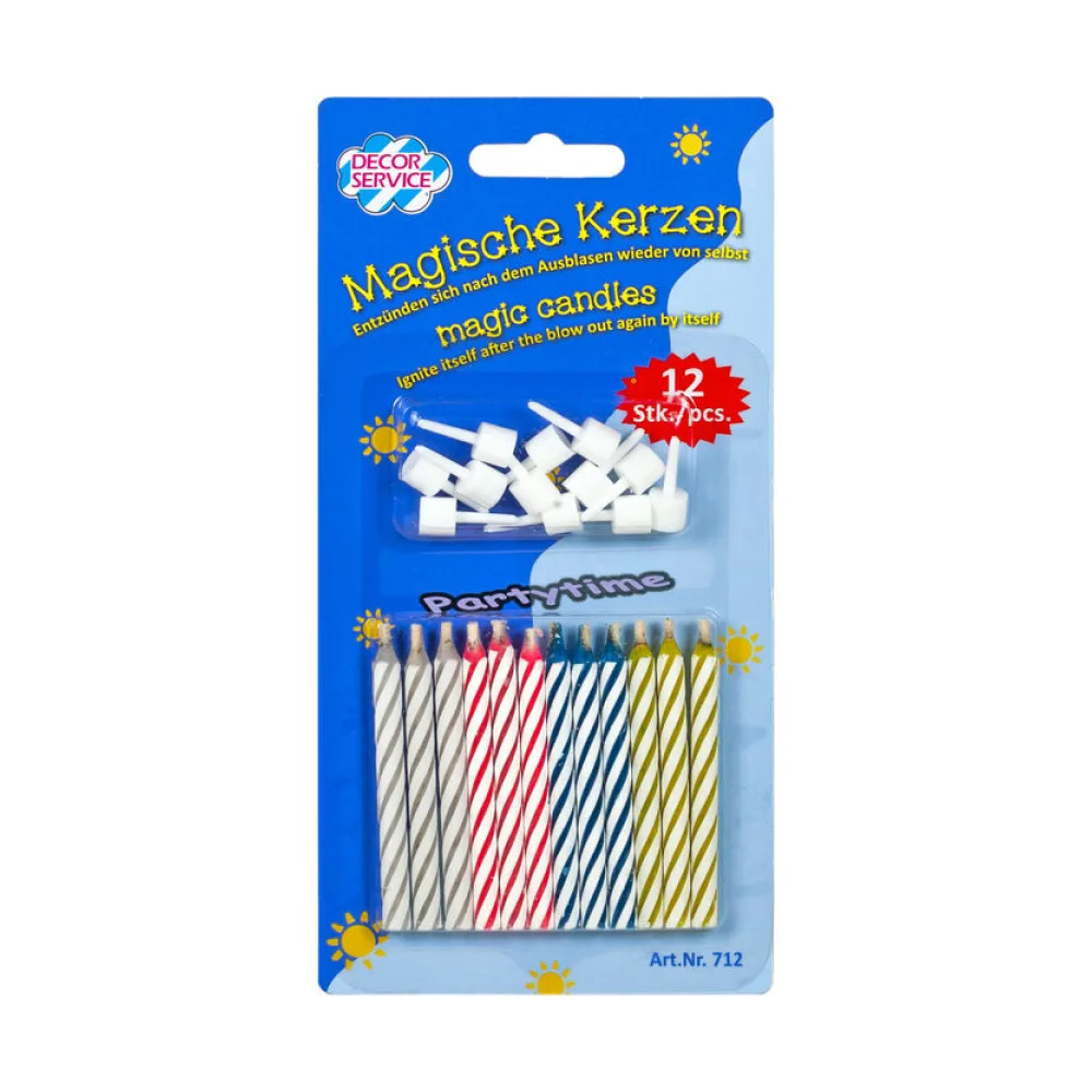 Magische Kerzen, H=6cm, 12 Stk. – Bild 2