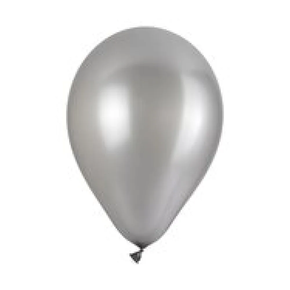 Luftballons "Perlmutt", silber, O29cm, 50 Stk.