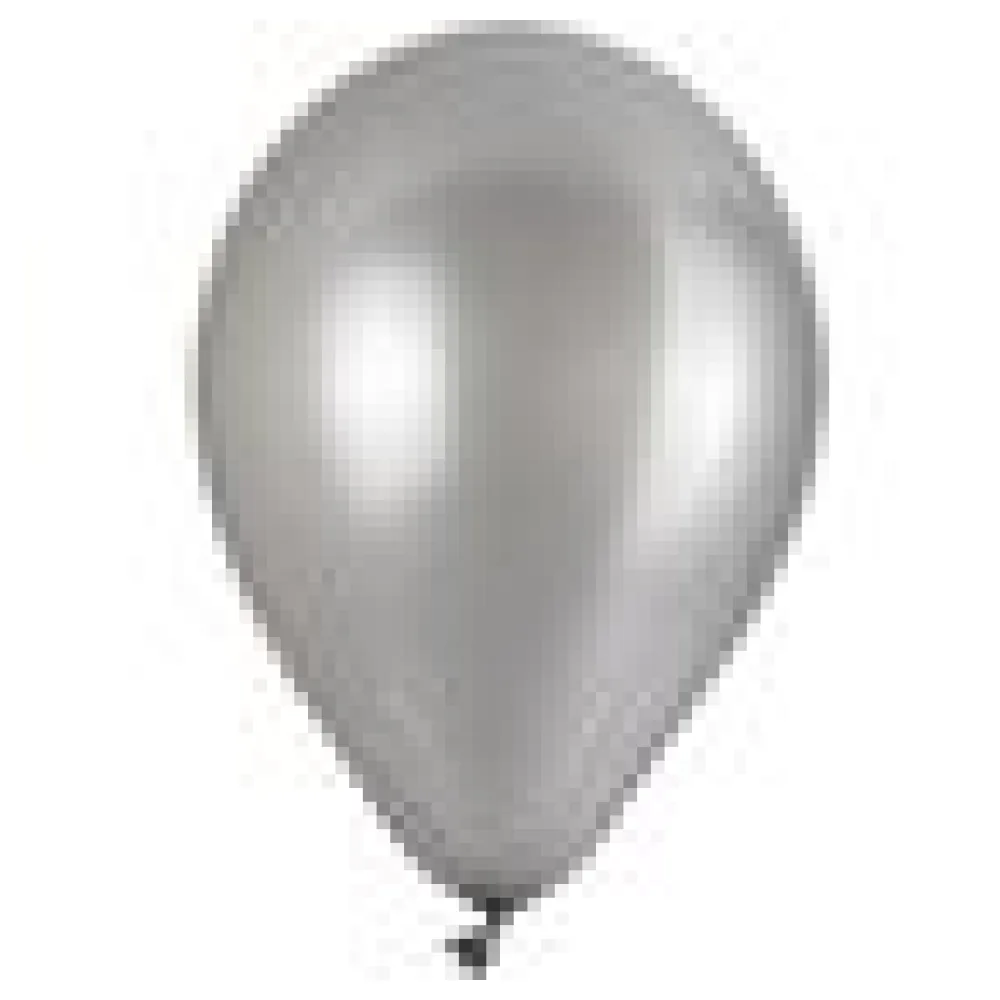 Luftballons "Perlmutt", silber, O29cm, 50 Stk. – Bild 4