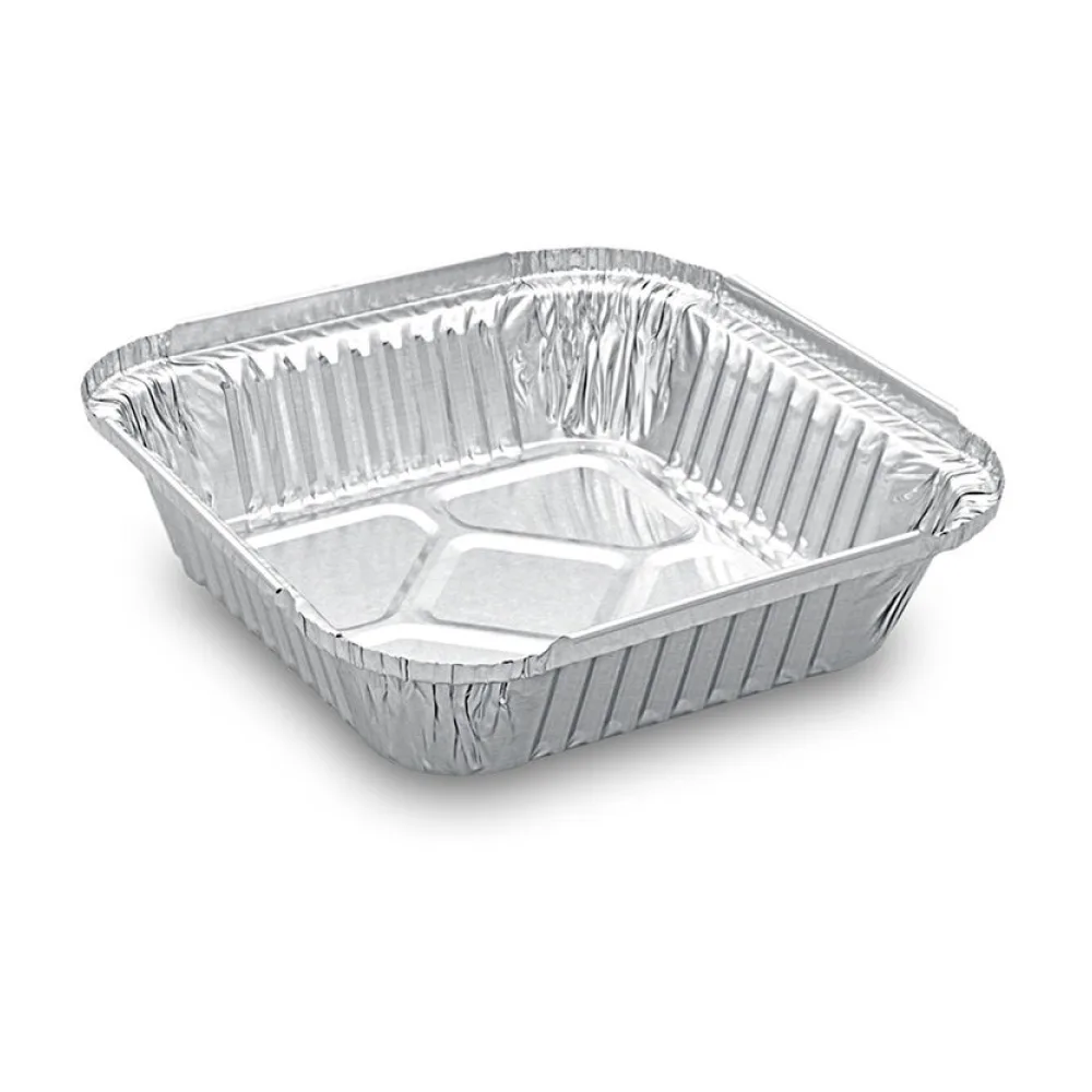 Alu-Servierschalen Menüschale 500ml 164x164x36mm, 100 Stk. – Bild 2