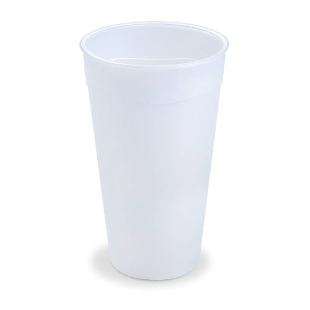 Mehrwegbecher transparent milchig transluzent Eichstrich 500ml O 90mm, 10 Stk. – Bild 2