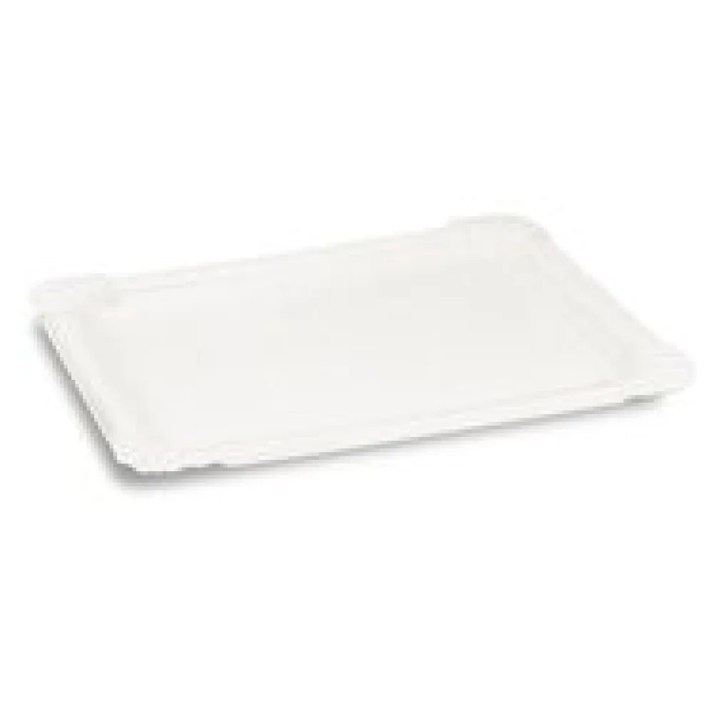 BIONATURE Pappteller aus Frischfaser 11 x 16 cm fettdicht weiß, 10 Stk.