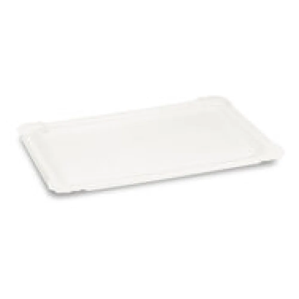 BIONATURE Pappteller aus Frischfaser 13 x 19 cm fettdicht weiß, 10 Stk.