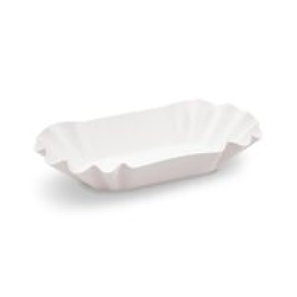 BIONATURE Pappschalen aus Frischfaser oval 17,5 x 10 x 3 cm fettdicht, 250 Stk.