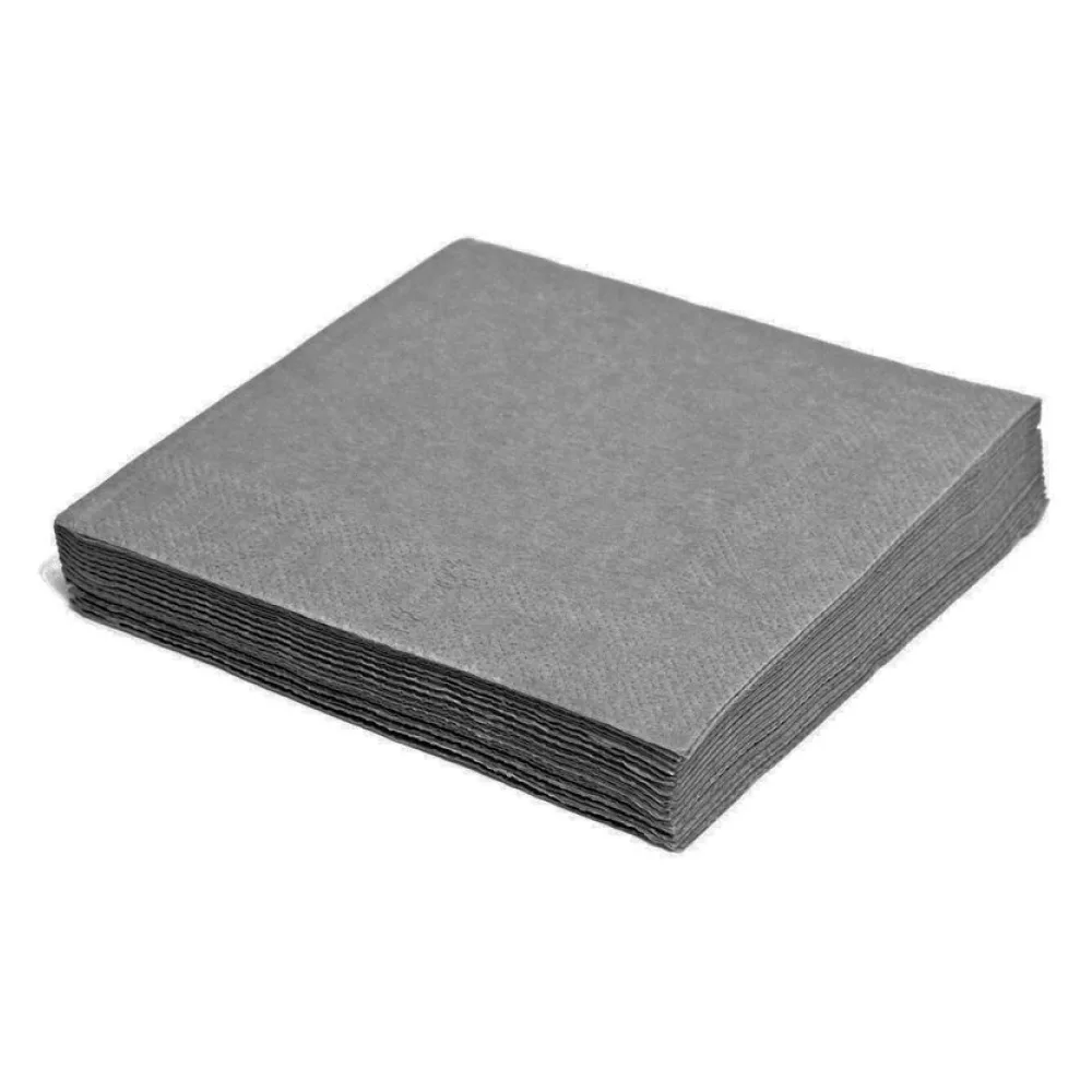 Servietten 40 x 40 cm 1/4 -Falz, 3-lagig grau, 250 Stk. – Bild 2