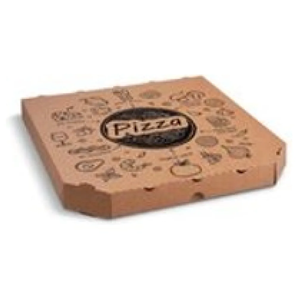 Pizzakarton aus Mikrowellpappe mit neutralem Motiv, 32 x 32 x 3 cm, 100 Stk. – Bild 3
