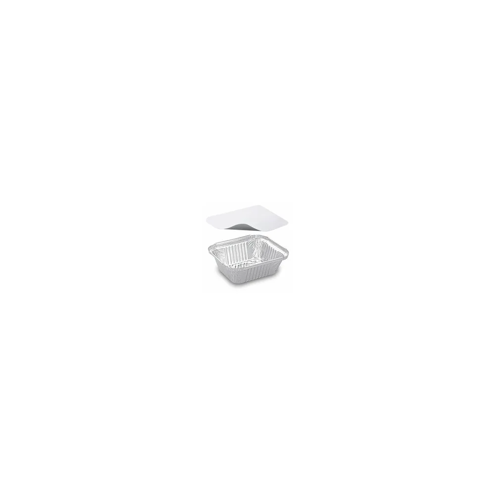 Alu-Servierschalen Menüschale inkl Deckel 470ml 145x120x41mm, 5 Stk.
