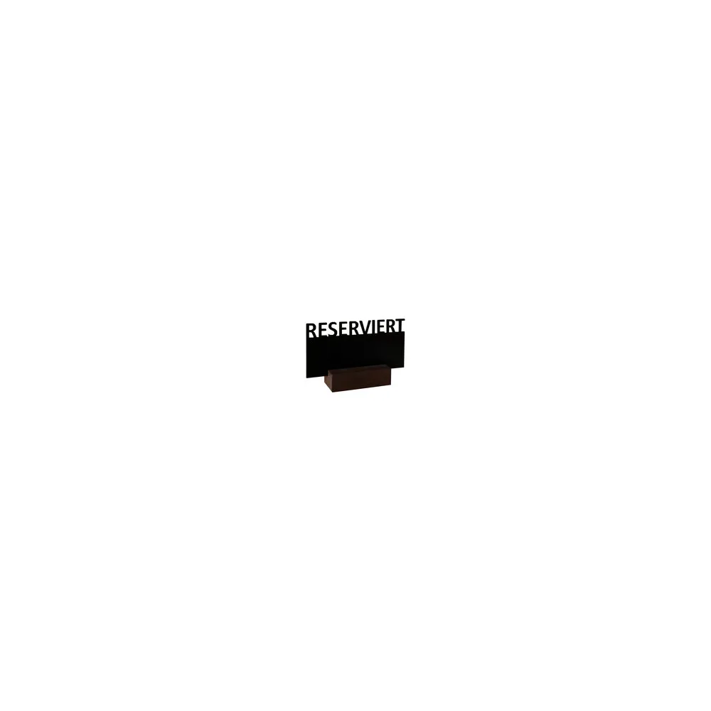 Tisch-Kreidetafel "Reserviert", dunkelbraun, 17.5x10.5x5cm, 1 Stk.