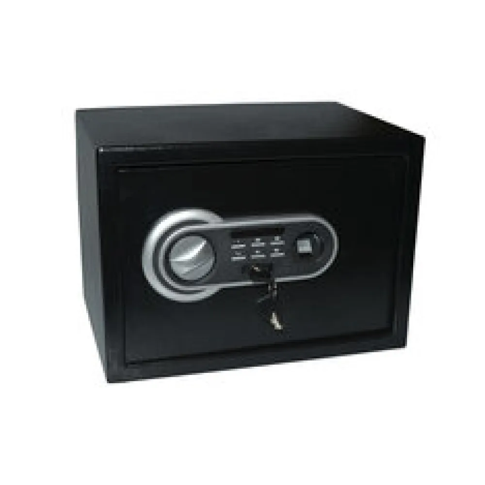 Tresor Safe Fingerprint inkl. Schlüssel 352 x 250 x 250 mm, 15,7 l schwarz