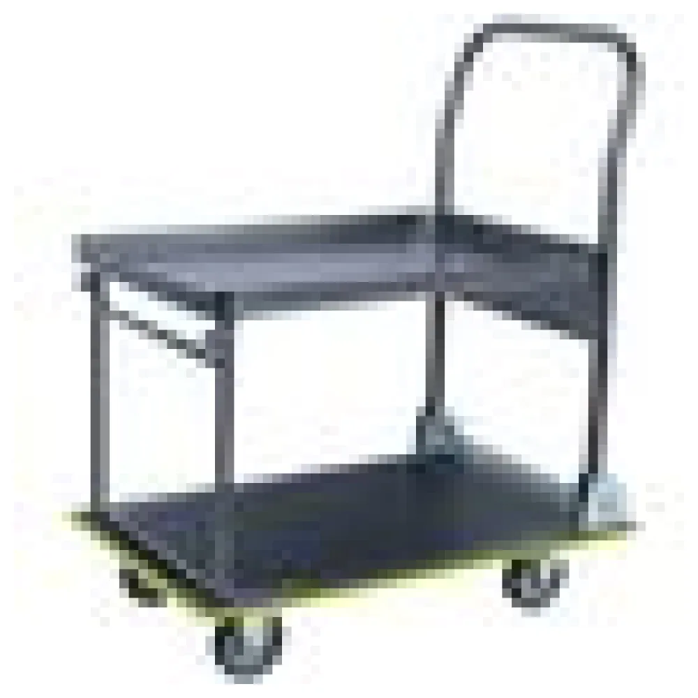 Transportwagen Plattformwagen Tischwagen 735 x 470 x 830 mm, für max. 150 kg schwarz – Bild 4