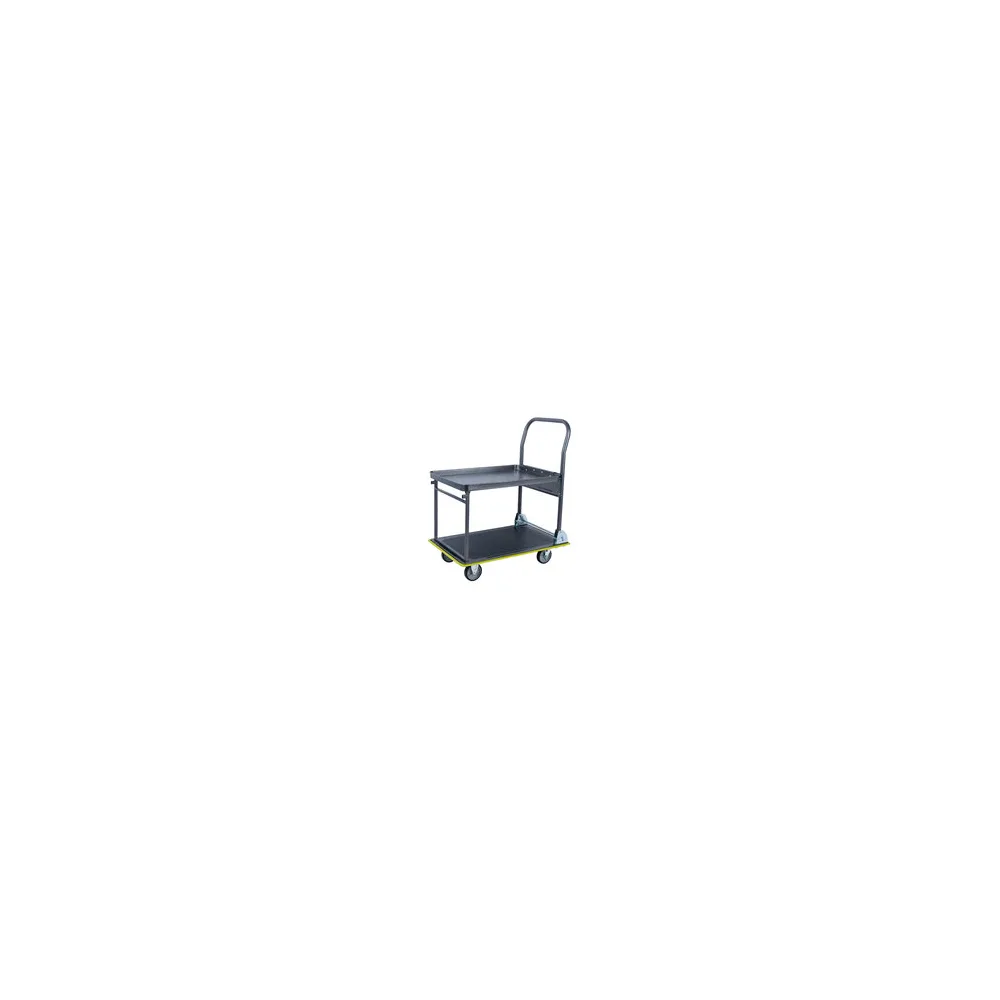 Transportwagen Plattformwagen Tischwagen 735 x 470 x 830 mm, für max. 150 kg schwarz
