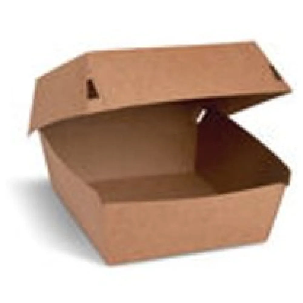 Hamburgerboxen kraft braun 115x 115x 78cm, 100 Stk. – Bild 3