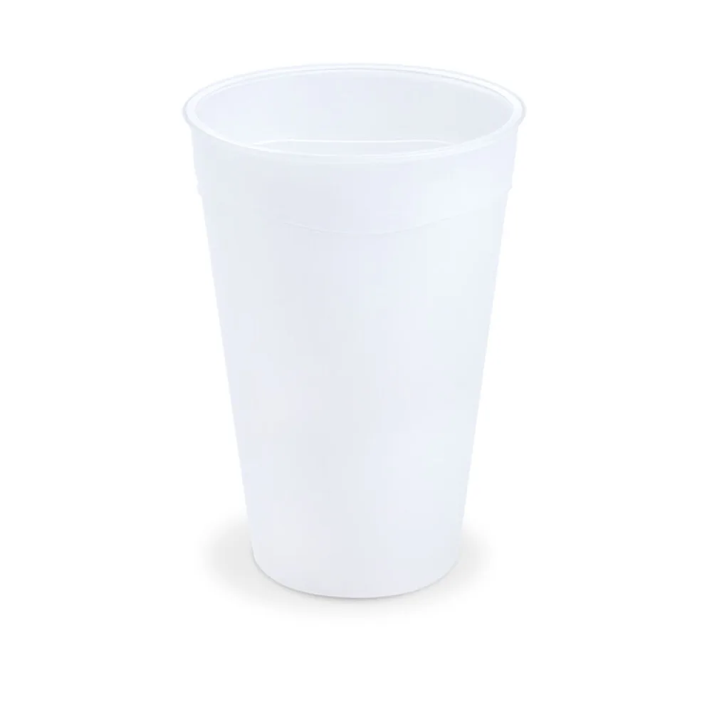 Mehrwegbecher gefrostet mit Eichstrich 400ml O90mm, 12 Stk. – Bild 2