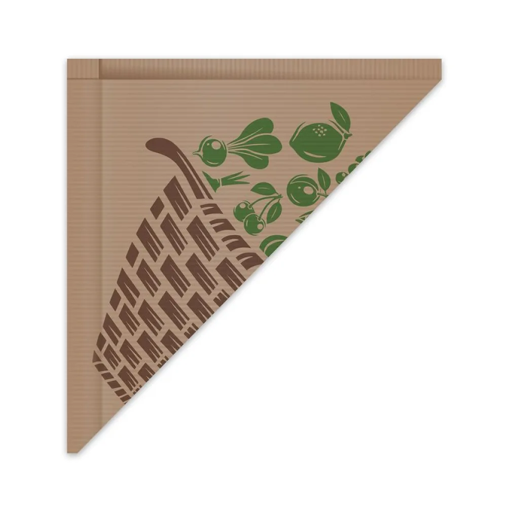 Spitztüten braun gefädelt 34x34cm 1000gr. bedruckt, 1000 Stk. – Bild 2