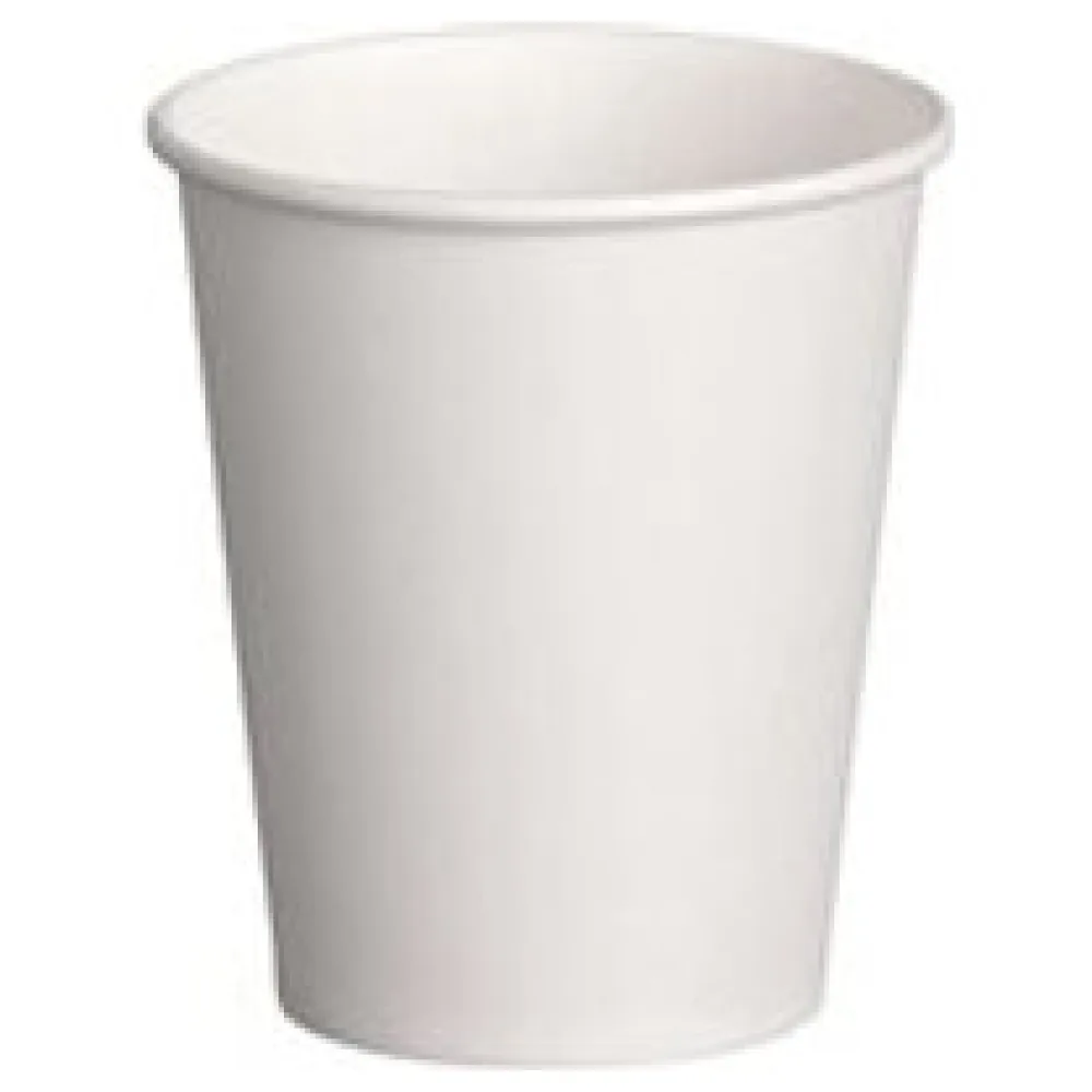 Kaffeebecher Pappbecher 100% ohne Kunststoff unbedruckt weiß 200ml 250ml 290ml , 50 Stk. – Bild 3