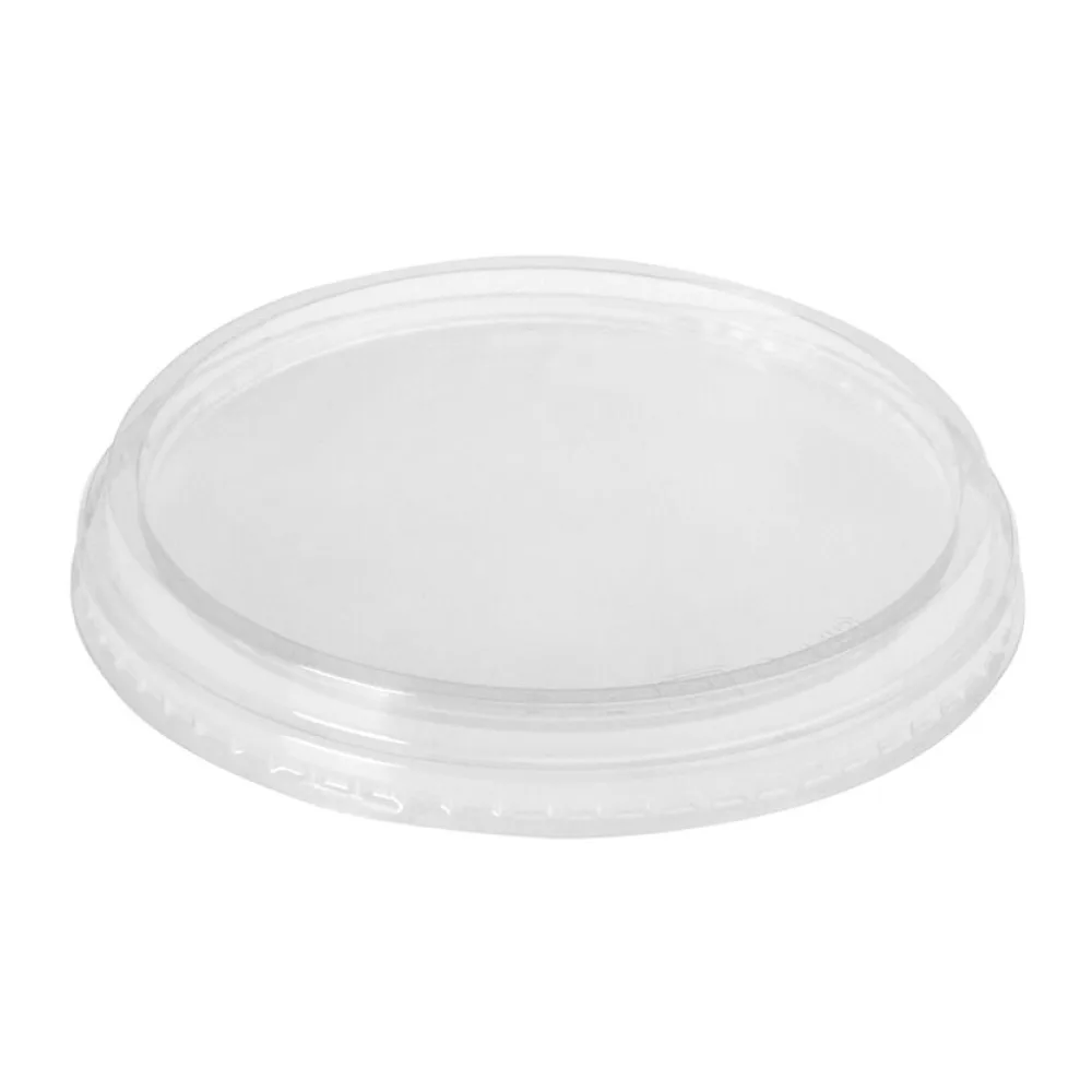 Kunststoffdeckel Transparent mit O 101 mm für Pappbecher Eisbecher, 100 Stk. – Bild 2
