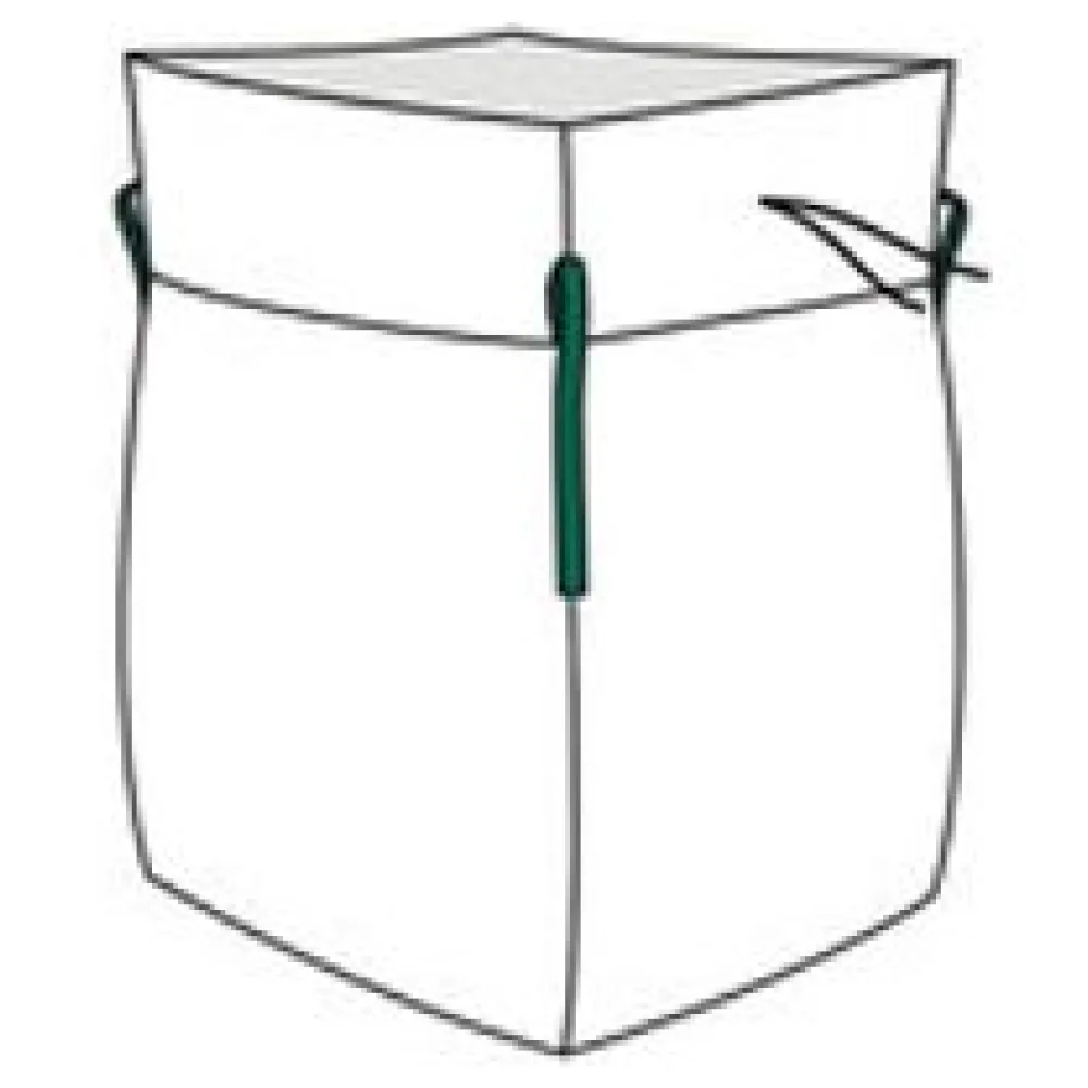 Big Bag 100x100x100cm unbeschichtet SWL 1.000kg mit Schürze – Bild 3